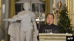 12月7日莫言在瑞典斯德哥爾摩發言