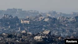 加沙地帶的建築廢墟。 (2025年1月2日)