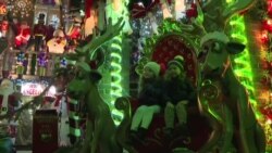 布鲁克林圣诞村灯饰在疫情肆虐中亮起