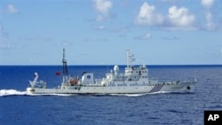 中國政府船隻再次進入有爭議水域