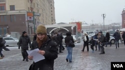 俄羅斯民意發生轉變，莫斯科市中心。