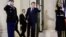 Президент Франции Эммануэль Макрон после первого экстренного неформального саммита европейских лидеров по Украине и европейской безопасности, Елисейский дворец в Париже, 17 февраля 2025 года