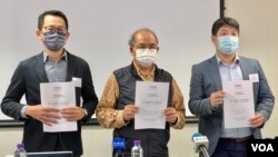 香港民意研究所1月7日公佈一項民意調查顯示，接近62%受訪者認為，《立場新聞》及《眾新聞》停止營運後，香港的新聞及資訊不自由。 (美國之音 湯惠芸拍攝)