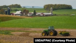 资料照片：马里兰州基马尔附近的一片农田。(2020年4月29日)