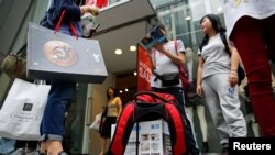 在東京的中國遊客。（2016年10月4日） 