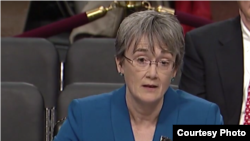 美國空軍部長海瑟‧威爾遜 (資料圖片)