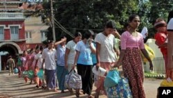 5月17日獲得減刑一年的緬甸囚犯