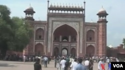 印度泰姬陵(视频截图)