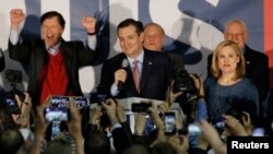 克魯茲宣佈在愛奧華州贏得共和黨初選