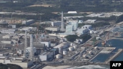 航拍照片顯示了福島縣大隈市受損的福島第一核電站。(2023年8月24日)