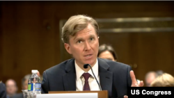 美國國防部負責政策的副部長人選埃爾布里奇·科爾比3月4日出席確認聽證會。