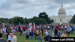 在美國國會週圍支持1月6日國會暴亂的集會人數遠低於預期(2021年9月18日）