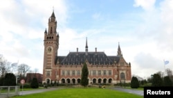 Здание Международного суда ООН в Гааге. Нидерланды. 