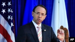 美国司法部副部长罗德·罗森斯坦（2018年8月30日）