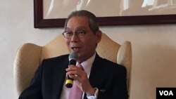 台灣駐美代表高碩泰(美國之音鍾辰芳拍攝)