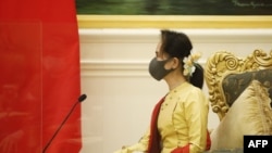 缅甸领导人昂山素姬。