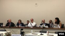 眾議院外委會亞太小組舉行“重申保證加強美台關係”聽證會(美國之音鐘辰芳拍攝)