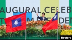 資料照：台灣新總統賴清德在台北出席就職典禮。（2024年5月20日）