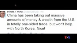 2017-01-03 美國之音視頻新聞: 川普批評中國在北韓問題上不幫忙