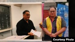 李明哲以往活動的照片(李明哲妻子提供)