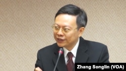 台灣陸委會主委王郁琦(美國之音張永泰拍攝)