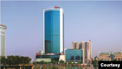 美國駐武漢總領事館所在的武漢世界貿易大廈（美駐武漢總領館網站照片）