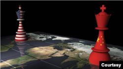 由戴蒙德編輯出版的《中國影響，美國利益》一書的封面部分。（圖片來自斯坦福大學網頁）