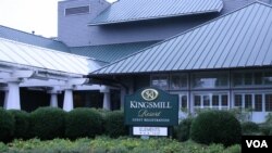 2015年美台國防工業會議在維吉尼亞威廉斯堡舉行（美國之音鐘辰芳拍攝）