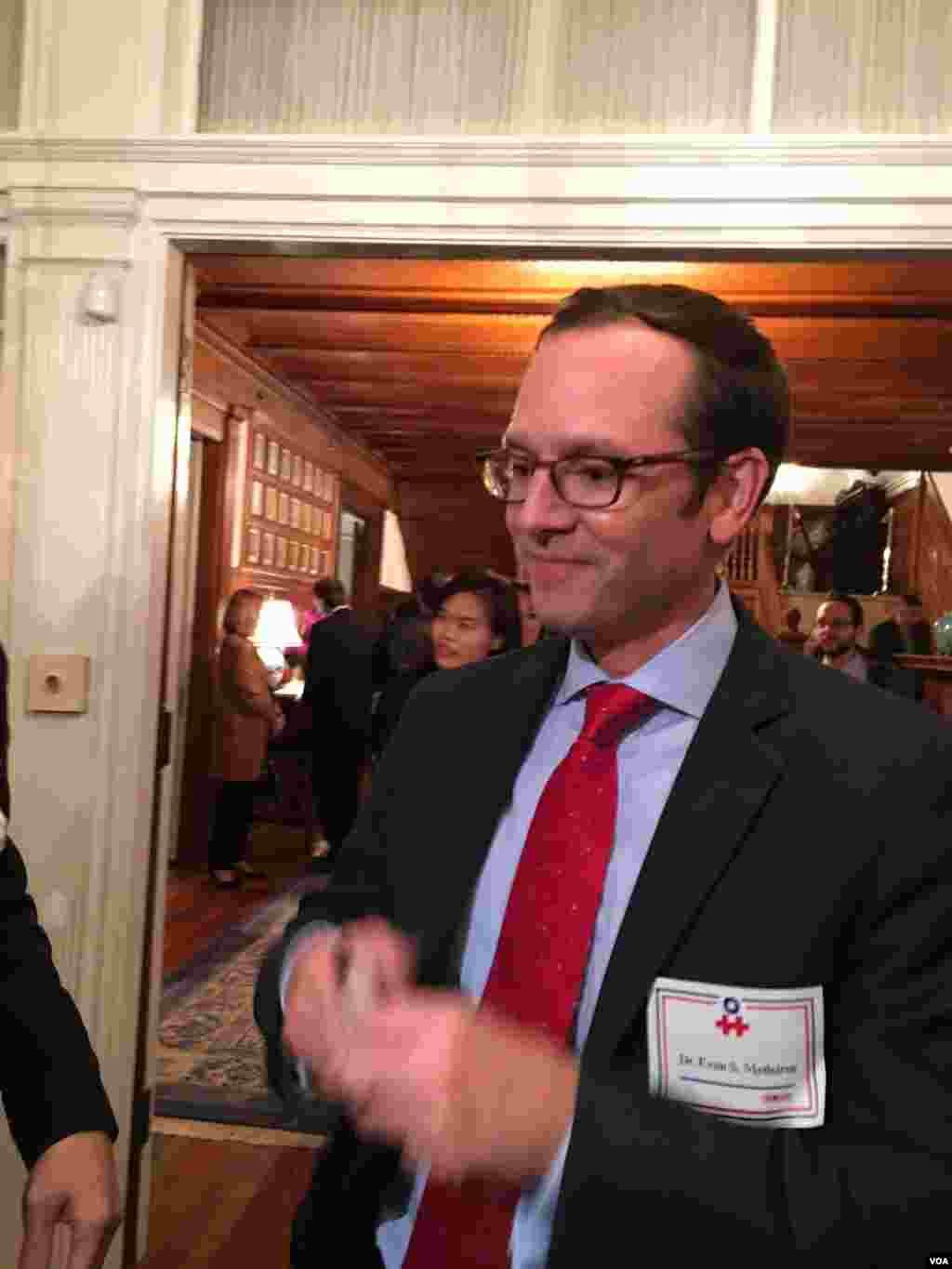 前白宫国安会亚洲事务资深主任麦艾文（美国之音钟辰芳拍摄） 