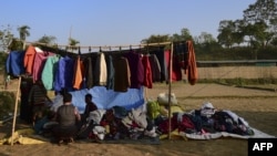 羅興亞難民2018年1月24日繼續在孟加拉國避難（法新社）