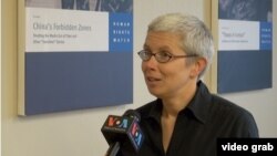 人權組織人權觀察中國部主任索菲‧理查森 (視頻截圖)