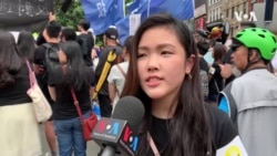 纽约声援香港集会-“林郑不是我妈”