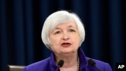 聯儲局主席耶倫(Janet Yellen)在12月16日結束會議後會見記者宣佈加息