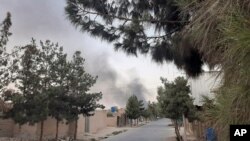 阿富汗安全部隊對塔利班控制的赫爾曼德省省會拉什卡爾加發動空襲（2021年8月6日）