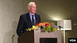 美國在台協會主席莫健(美國之音鍾鐘辰芳拍攝)