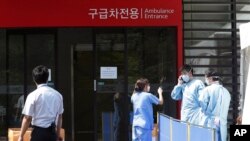 首爾一家醫院在七月中仍在採取預防措施(資料圖片)