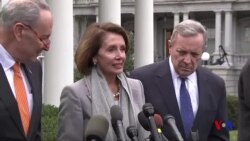 特朗普在會議上憤然離去 稱與民主黨談判浪費時間 (粵語)