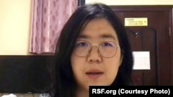 中國公民記者張展(照片來源：無國界記者網站)