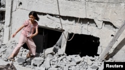 資料照片：約旦河西岸佔領區傑寧難民營遭到以色列的空襲。(2024年5月18日）