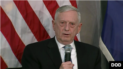 馬蒂斯2018年10月30日在美國和平研究所講話（美國國防部視頻截圖）