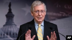 美國國會參議院多數黨領袖米奇·麥康奈爾.