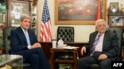 美國國務卿克里星期六在約旦會晤了巴勒斯坦領導人阿巴斯。
