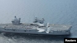 “伊麗莎白女王”號（HMS Queen Elizabeth）航母為核心的英國航母戰鬥群。