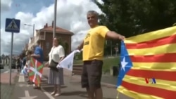 2018-06-11 美國之音視頻新聞: 巴斯克示威者組成人鏈示威要求舉行獨立公投