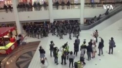 聖誕節期間香港抗議不斷 多區均有示威衝突