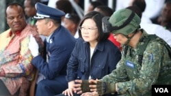 台灣總統蔡英文視導漢光演習(台灣國防部提供)