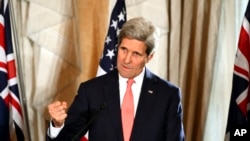 美国国务卿克里。