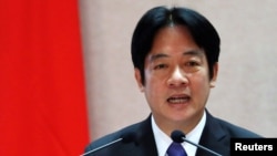 台灣副總統賴清德。該照片由路透社提供，攝於2017年9月8日，賴清德時任台灣行政院長。