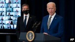 拜登总统2月4日在国务院发表演说阐述其外交政策 （美联社）