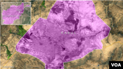 阿富汗首都喀布爾地圖